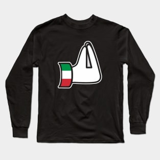Italian Pinched Fingers Hand Gesture Italia Italy Italiano Long Sleeve T-Shirt